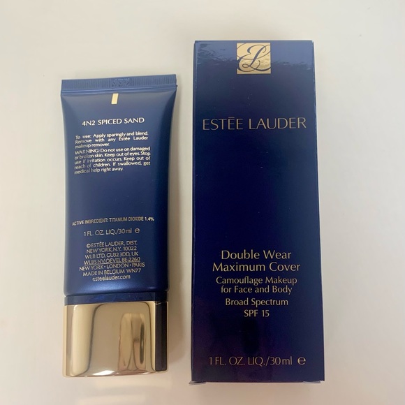 Estee Lauder ~ Double Wear Maximum Cover Face & Body 4N2 Spiced Sand NIB - Picture 2 of 2